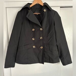 Jones New York Women’s Size Small Black Raincoat